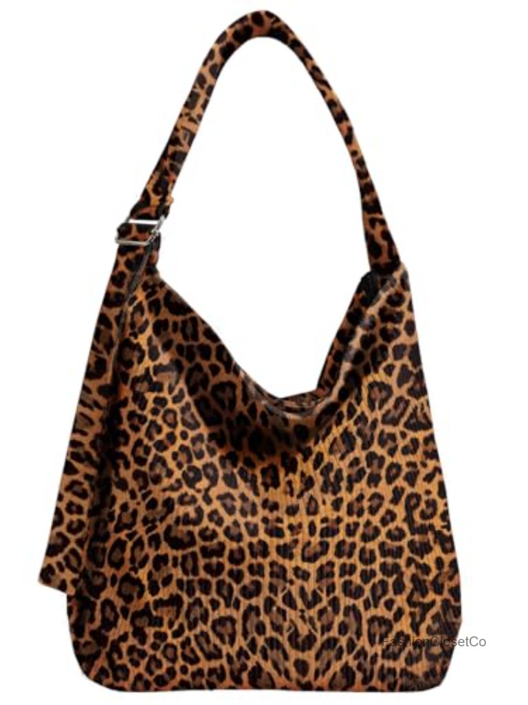 Corduroy Tote Bag With Zipper For Women - Cute Hobo Bags Big Capacity With
